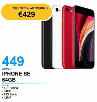 AUVA Apple iphone se 64gb aanbieding