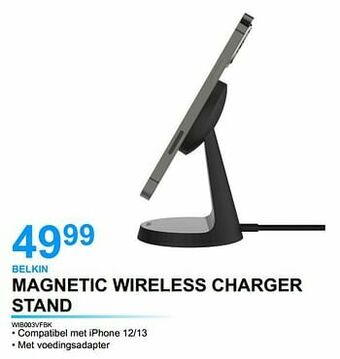 AUVA Belkin magnetic wireless charger stand wib003vfbk aanbieding
