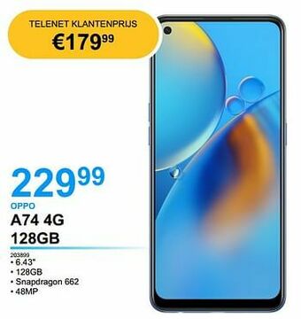 Computer Checkpoint Oppo a74 4g 128gb aanbieding