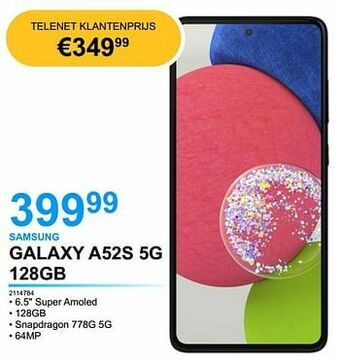PCS Knokke Samsung galaxy a52s 5g 128gb aanbieding