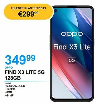 Oppo find x3 lite 5g 128gb
