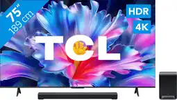 Coolblue TCL LED 75 P6L (2026) + TCL S60K aanbieding