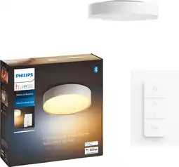 Coolblue Philips Hue Enrave S plafondlamp White Ambiance Wit + Dimmer aanbieding