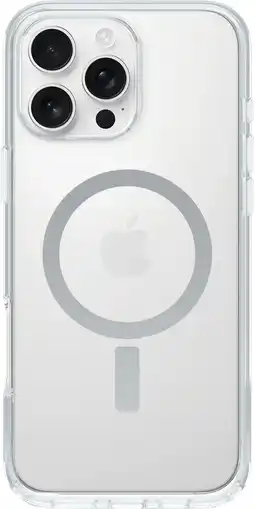 Coolblue OtterBox Symmetry Apple iPhone 16 Pro Max Back Cover avec Aimant MagSafe Transparent aanbieding
