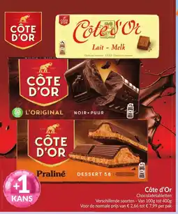 Intermarché Côte d'Or Chocoladetabletten aanbieding