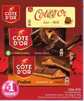 Côte d'Or Chocoladetabletten