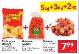 Intermarché Aardappelen Standard + Gewassen wortelen + Gele uien aanbieding