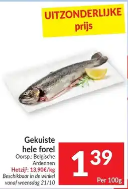 Intermarché Gekuiste hele forel aanbieding
