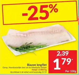 Intermarché Blauwe lengfilet aanbieding