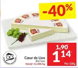 Intermarché Cœur de Lion Brie-kaas aanbieding