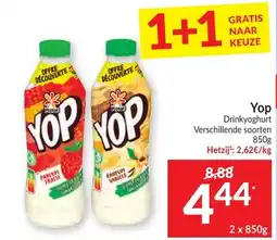 Intermarché Yop Drinkyoghurt aanbieding