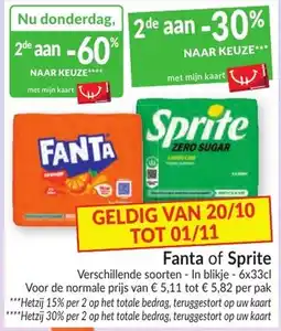 Intermarché Fanta of Sprite aanbieding