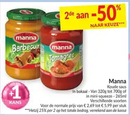 Intermarché Manna Koude saus aanbieding