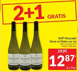 Intermarché AOP Muscadet Sèvre et Maine sur Lie Maison Grande Terre aanbieding