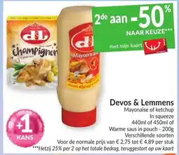 Intermarché Devos & Lemmens Mayonaise of ketchup aanbieding