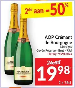 Intermarché Aop crémant de bourgogne aanbieding