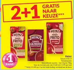Intermarché Heinz Tomato Frito of Tomatenpuree aanbieding