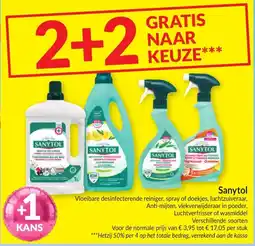 Intermarché Sanytol Vloeibare desinfecterende reiniger, spray of doekjes, luchtzuiveraar, Anti-mijten, vlekverwijderaar in poeder, Luchtv aanbieding