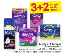 Intermarché Always of Tampax aanbieding