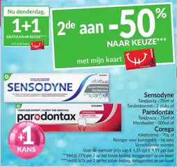 Intermarché Sensodyne tandpasta aanbieding
