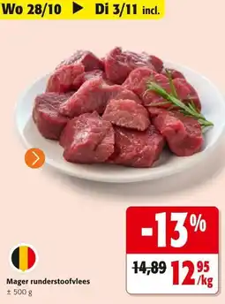 Colruyt Mager runderstooifvlees aanbieding