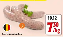 Colruyt Boerenworst varken aanbieding