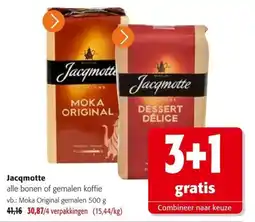 Colruyt Jacqmotte alle bonen of gemalen koffie aanbieding