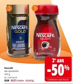 Colruyt Nescafé alle oploskoffie aanbieding