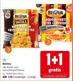 Colruyt Belviva alle frieten voor oven/airfryer/friteuse aanbieding