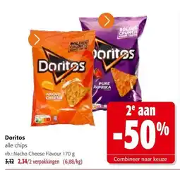 Colruyt Doritos alle chips aanbieding