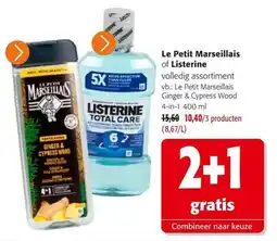 Colruyt Le Petit Marseillais of Listerine aanbieding