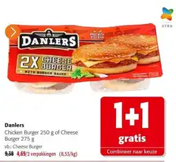Colruyt Danlers cheese burger aanbieding