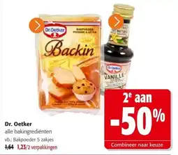 Colruyt Dr. Oetker alle bakingrediënten aanbieding