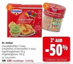 Colruyt Dr. Oetker kleurstoffen aanbieding
