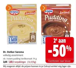Colruyt Dr. Oetker Saroma Pudding aanbieding