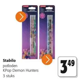 Colruyt Stabilo potloden KPop Demon Hunters aanbieding