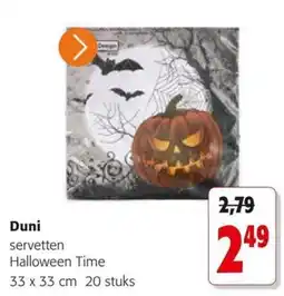 Colruyt Duni servetten Halloween Time aanbieding