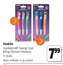 Colruyt Stabilo markeerstift Swing Cool KPop Demon Hunters aanbieding