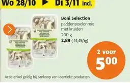 Colruyt Boni Selection paddenstoelenmix met kruiden aanbieding
