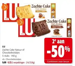 Colruyt Zachte Cake Natuur of Chocoladestukjes aanbieding