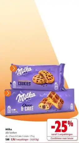 Colruyt Milka alle koeken aanbieding