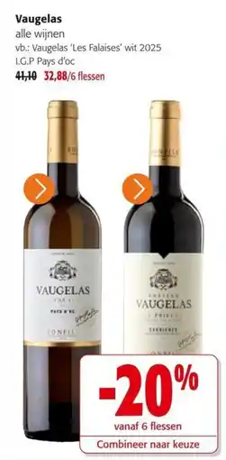 Colruyt Vaugelas alle wijnen aanbieding