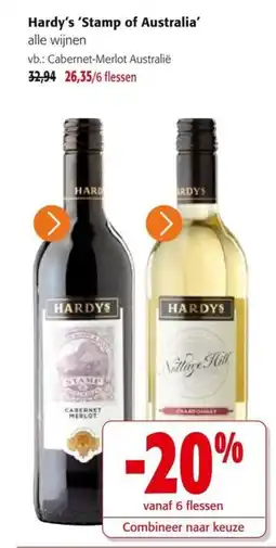 Colruyt Hardy's 'Stamp of Australia' alle wijnen aanbieding