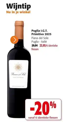 Colruyt Puglia I.G.T. Primitivo aanbieding