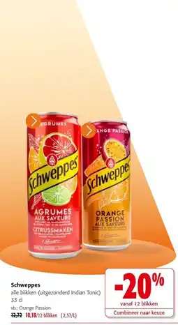 Colruyt Schweppes aanbieding