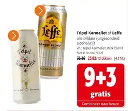 Colruyt Tripel Karmeliet of Leffe aanbieding