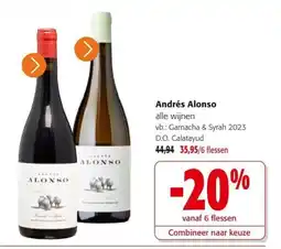 Colruyt Andrés Alonso alle wijnen aanbieding