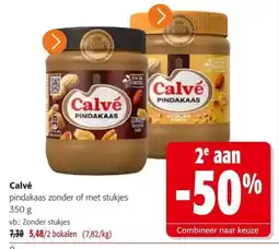 Colruyt Calvé pindakaas aanbieding