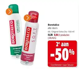 Colruyt Borotalco alle deo's aanbieding