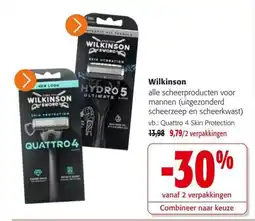 Colruyt Wilkinson scheerproducten voor mannen aanbieding